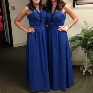 Royal blue bridesmaid dress